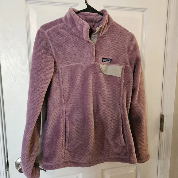 Patagonia Womens Lavender Snap T Fleece Jacket - Picture 1 of 5